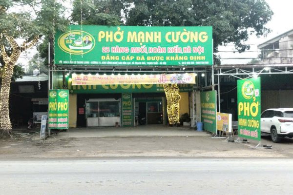 Phở ngon Hòa Lạc – Phở Mạnh Cường, hương vị truyền thống giữa lòng Đại học Quốc gia